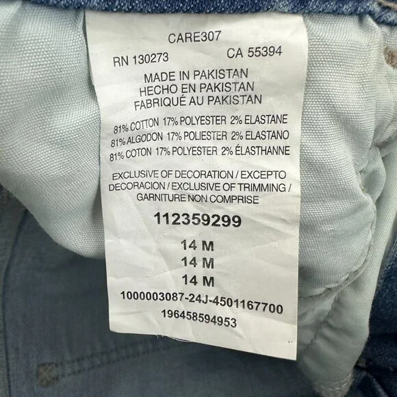 Lee Straight Leg Women's size 14 Medium Wash Blue Denim Jeans - Picture 3 of 4